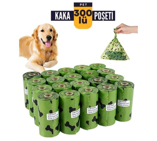 Evcil Hayvan Kaka Poşeti 300 Adet Evcil Hayvan Kaka Poşeti 300 Adet