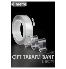 8 Metre Çift Taraflı Yapıştırıcı Bant Çivisiz Montaj