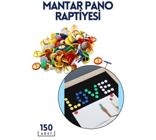 Renkli Pano Raptiyesi 150 ADET Renkli Pano Raptiyesi 150 ADET