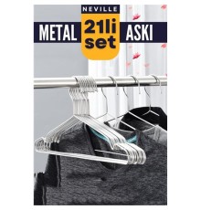 Neville 21 Adet Metal Askı Seti