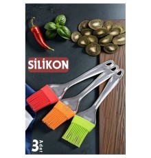Premium 3'lü Silikon Yumurta ve Yağlama Fırçası Seti - Isıya Dayanıklı Kompakt Mutfak Yardımcısı