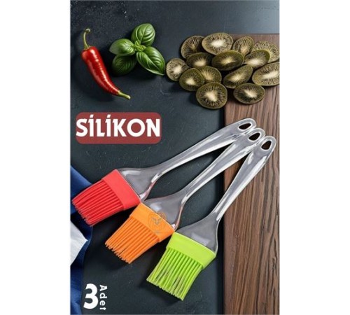Premium 3'lü Silikon Yumurta ve Yağlama Fırçası Seti - Isıya Dayanıklı Kompakt Mutfak Yardımcısı