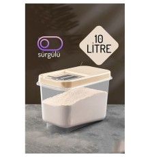 Insignia Erzak Bakliyat Saklama Kutusu 10 lt KREM