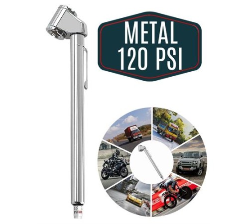 Metal Kasalı 120 Psi Lastik Hava Ölçme Saati Metal Kasalı 120 Psi Lastik Hava Ölçme Saati