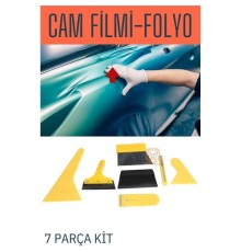 Cam Filmi ve Folyo Uygulama Kiti 7 Parça Duvar Kağıdı Vinil Uygulama Kiti