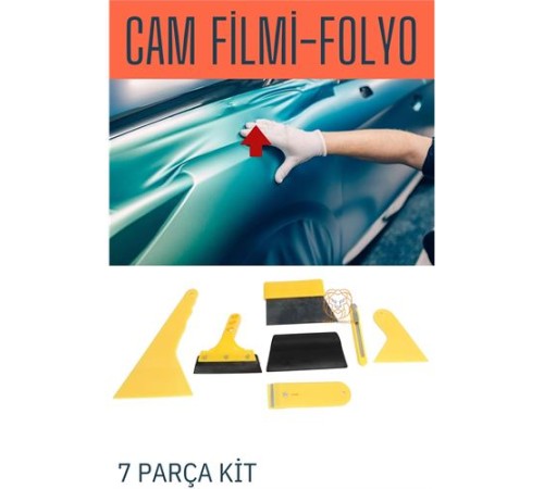 Cam Filmi ve Folyo Uygulama Kiti 7 Parça Duvar Kağıdı Vinil Uygulama Kiti Cam Filmi ve Folyo Uygulama Kiti 7 Parça Duvar Kağıdı Vinil Uygulama Kiti
