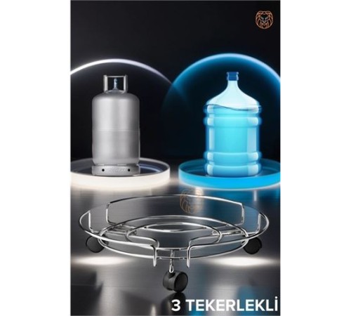 Tekerlekli Alüminyum Tüp ve Damacana Altlığı Tekerlekli Alüminyum Tüp ve Damacana Altlığı