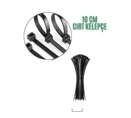 Cırt Kelepçe 10 Cm 100 lü Paket Cırt Kelepçe 10 Cm 100 lü Paket