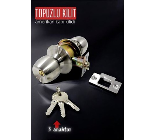 Topuzlu Kilit Amerikan Kapı Kilit Buton Set Topuzlu Kilit Amerikan Kapı Kilit Buton Set