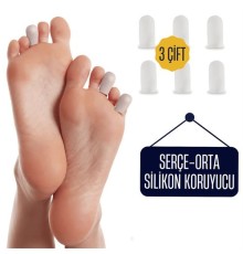 6 ADET Serçe Parmak İçin Silikon Koruyucu