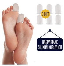 6 ADET Baş Parmak İçin Silikon Koruyucu