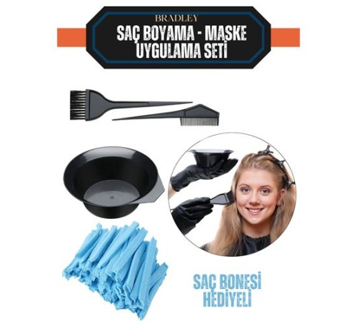 Saç Boyama Seti 24 Saç Bonesi Saç Boyama Seti 24 Saç Bonesi
