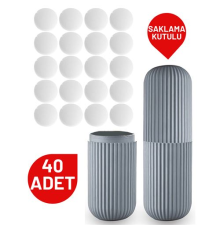 40 Adet Tablet Güve Topu Naftalin Kutulu Set
