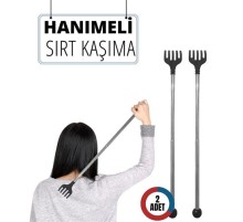 2 Lİ Hanımeli Metal Sırt Kaşıma Aparatı