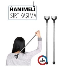 2 Lİ Hanımeli Metal Sırt Kaşıma Aparatı