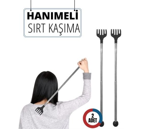 2 Lİ Hanımeli Metal Sırt Kaşıma Aparatı 2 Lİ Hanımeli Metal Sırt Kaşıma Aparatı