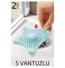 Vantuzlu Lavabo Gider Süzgeci Multi Kullanım 2 li