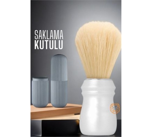 Sakal Tıraş Fırçası Aithusa Kutulu Beyaz Sakal Tıraş Fırçası Aithusa Kutulu Beyaz