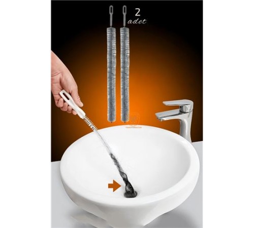 Mutfak Banyo Lavabo Gider Açma Fırçası 2 Adet Mutfak Banyo Lavabo Gider Açma Fırçası 2 Adet