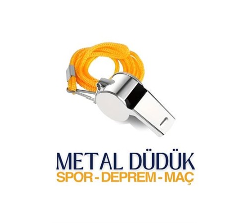 Metal Spor ve Deprem Düdüğü Sigefriedo Design Metal Spor ve Deprem Düdüğü Sigefriedo Design