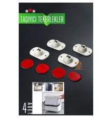 Bilyeli Mini Taşıyıcı Tekerlek Seti  360D Yapışkanlı