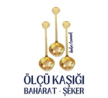 3 lü Şeker ve Ölçü Kaşığı Vintage Design