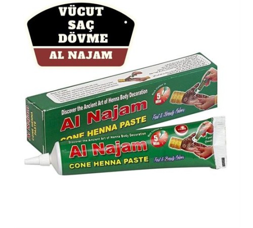 Al Najam Siyah Vücut Saç Dövme Hint Kınası Al Najam Siyah Vücut Saç Dövme Hint Kınası