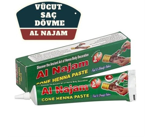 Al Najam Kırmızı Vücut Saç Dövme Hint Kınası Al Najam Kırmızı Vücut Saç Dövme Hint Kınası