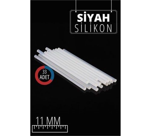 11 mm 33 Adet Sıcak Silikon 11 mm 33 Adet Sıcak Silikon