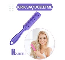 2 Jiletli Kırık Saç Düzeltme İnceltme Tarağı