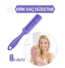 2 Jiletli Kırık Saç Düzeltme İnceltme Tarağı