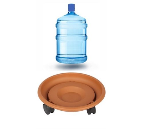 29 CM Çap Tekerlekli Damacana ve Tüp Altlığı KAHVE 29 CM Çap Tekerlekli Damacana ve Tüp Altlığı KAHVE
