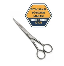 Berber Kuaför Kesim Bıyık Sakal Düzeltme Makası 13.5 cm