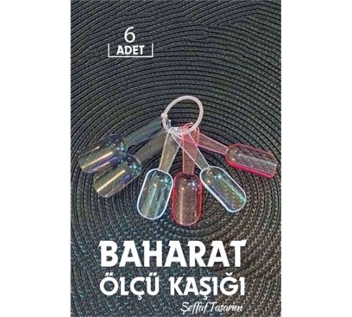 6 lı Şeffaf Baharat Kaşığı Camino Design 6 lı Şeffaf Baharat Kaşığı Camino Design