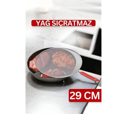 Flou Kızartma Yağ Sıçratmaz ve Un Eleği Flou Kızartma Yağ Sıçratmaz ve Un Eleği