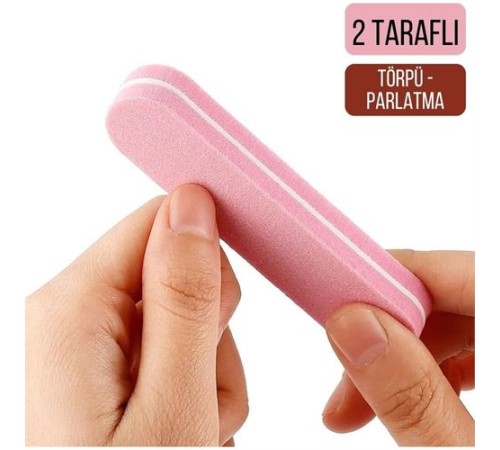 Mini Tırnak Törpü ve Parlatma Blok Sünger 2 Yüzey Mini Tırnak Törpü ve Parlatma Blok Sünger 2 Yüzey