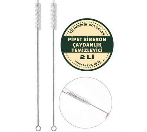 2 Adet Pipet Emzik Çaydanlık Temizleyici Fırça 2 Adet Pipet Emzik Çaydanlık Temizleyici Fırça