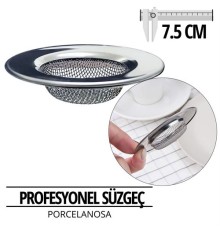 Profesyonel 7.5 cm Çap Lavabo Süzgeci