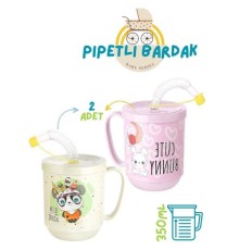 Pipetli Bardak 2 li Momma Design