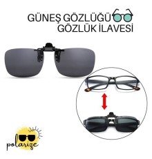 Güneş Gözlüğü Gözlük İlavesi Clip-On Polarize