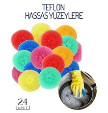 Örgülü Bulaşık Pedi Teflon Yüzey Ave Design 24 lü