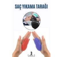 Saç Yıkama Tarağı Avuçiçi 3 LÜ SET Belgiqa Design