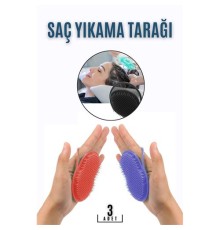 Saç Yıkama Tarağı Avuçiçi 3 LÜ SET Belgiqa Design