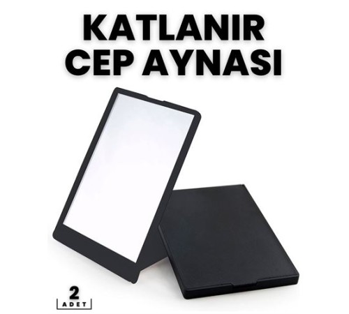 Katlanabilir Mini Çanta Aynası 2 li SET Katlanabilir Mini Çanta Aynası 2 li SET