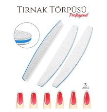 Protez Tırnak Törpüsü 100/180 Grid Profesyonel 3 Adet