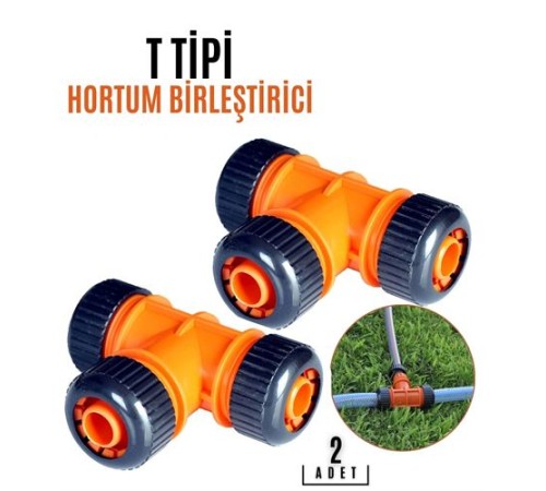 T TİPİ Hortum Birleştirici Aparat 2 ADET T TİPİ Hortum Birleştirici Aparat 2 ADET