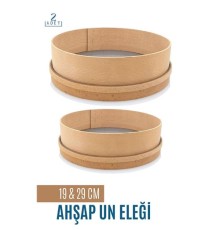 Ahşap Un Eleği 19 ve 29 CM 2 li Set