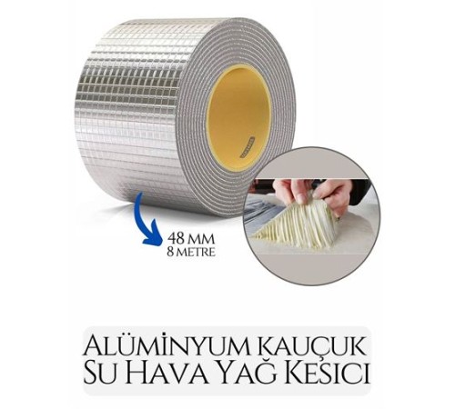 48 mm Su Hava Yağ Kesici İzolasyon Bandı 8 Metre 48 mm Su Hava Yağ Kesici İzolasyon Bandı 8 Metre