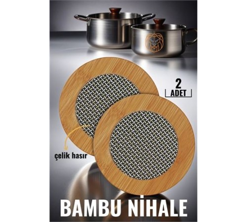 2 li Bambu Çelik Telli Nihale Falper Design 2 li Bambu Çelik Telli Nihale Falper Design