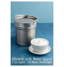 Yoğurt Bakracı 5 Lt Paslanmaz Çelik